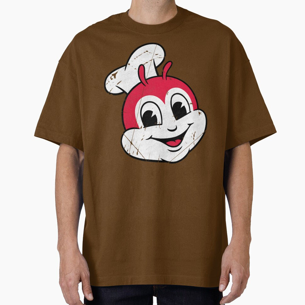 Jollibee-Inspired - Happy Bee Mascot Headcut Graphic Vintage by ZERO-MIND