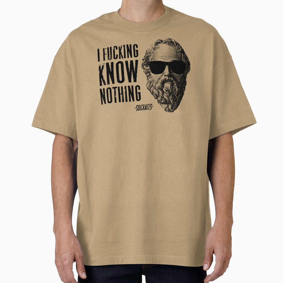 Cool Socrates Quote I Know Nothing by MagicEyesOnly