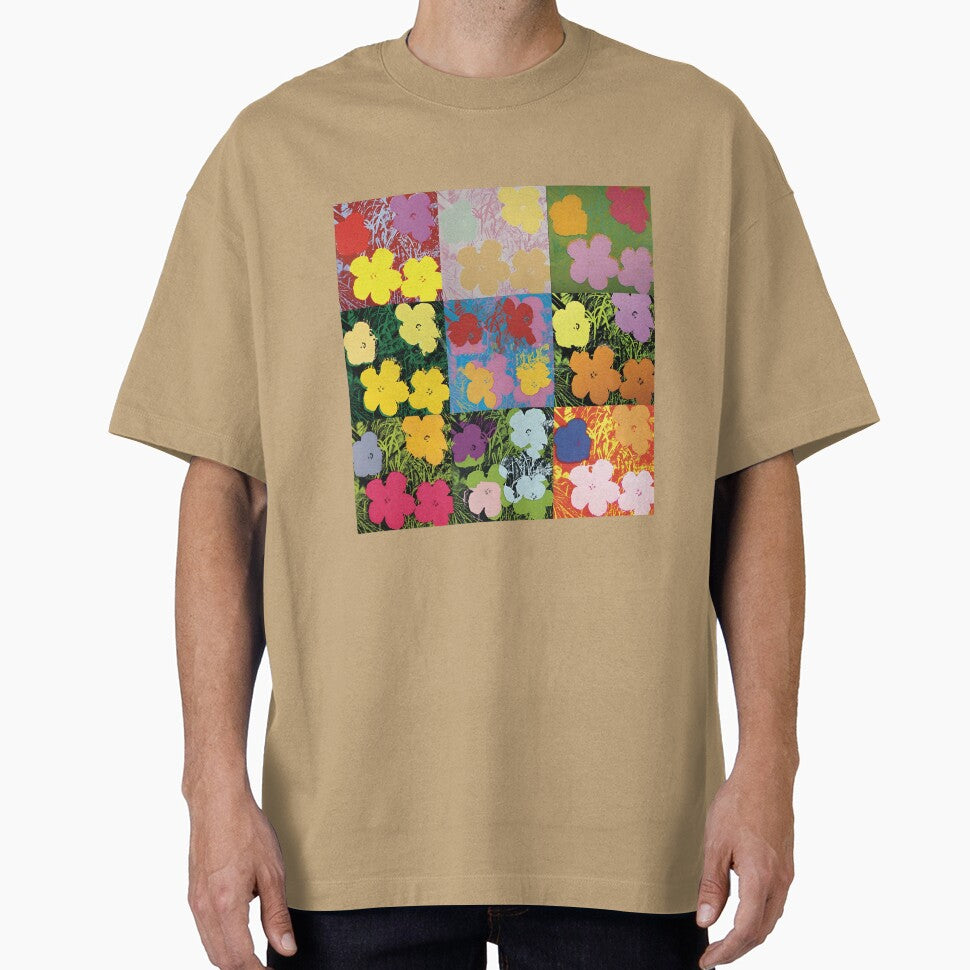 Flowerhol Warhol Prints Flowers 2 Pink, Yellow and Orange by Artone369