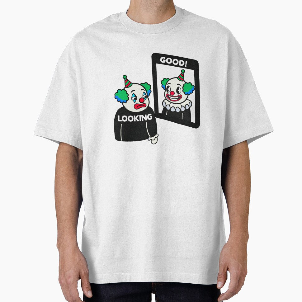 Looking Good! Sad Clown Mirror Graphic by INVIKETOS