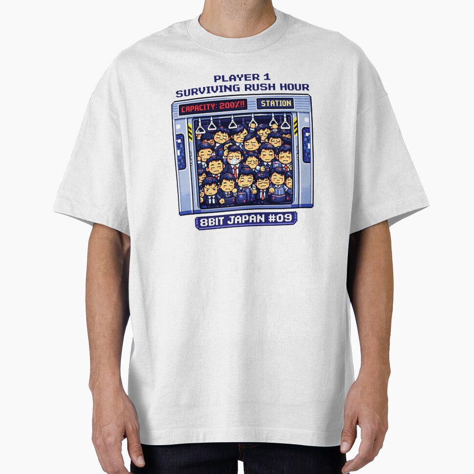 Rush Hour Pixel Train | 8BIT JAPAN Retro Game Design by maaameee