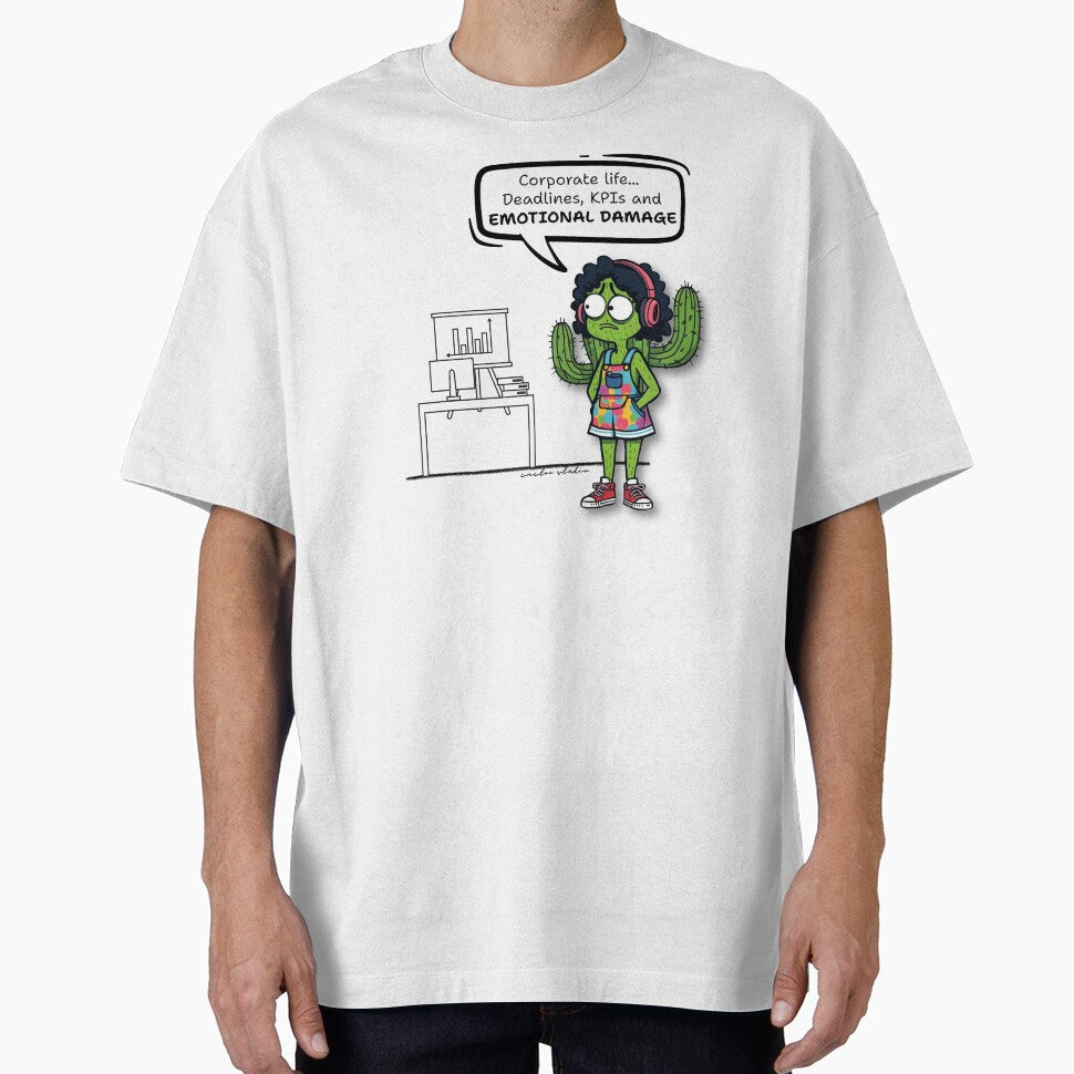 Corporate Burnout Cactus by SoftLineArt