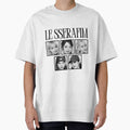Le Sserafimm Square Full Group Kpop Girl Group Black and White Collage Design by AJUNICE STUDIO