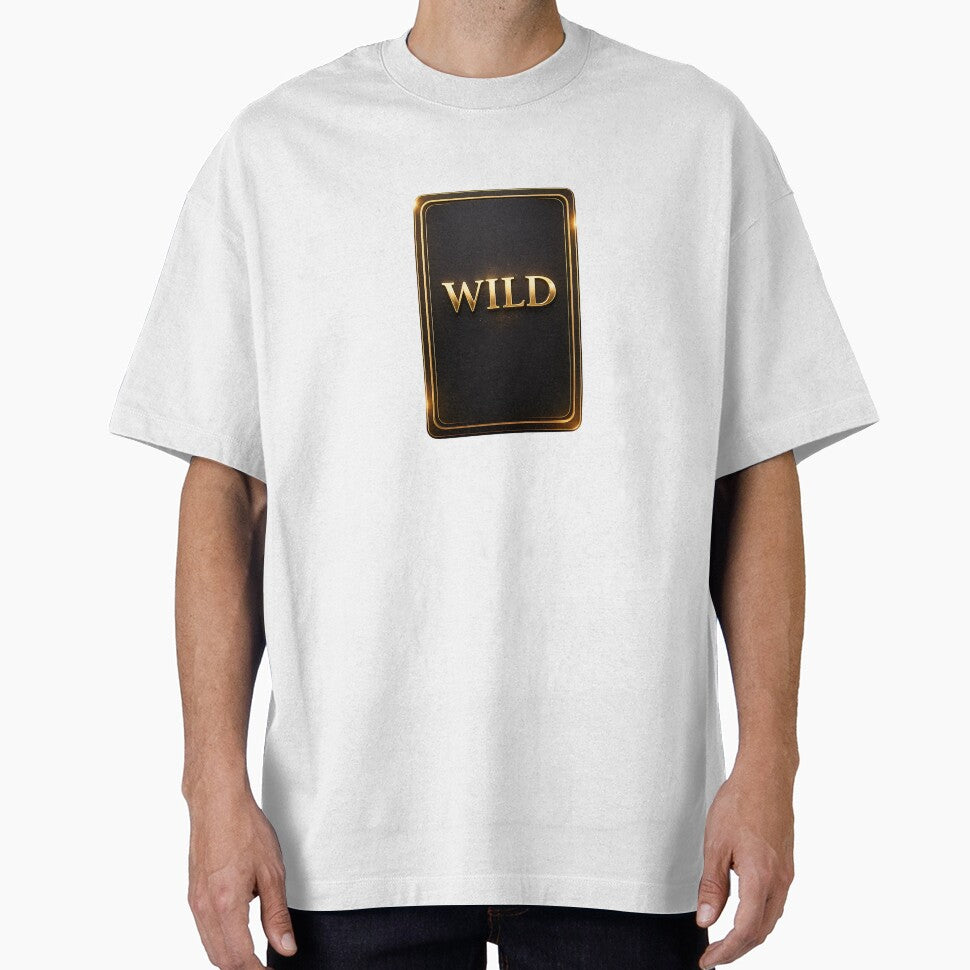 Luxury gold wild card with sleek black and shiny design by Creative88Art