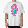 Adorable Mermaid With A Precious Face Drawn in The Kawaii Style - Perfect For Decorating Baby's Nursery by CreativeCranium