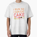 I run so I can eat cake slogan for runners and joggers by statement79