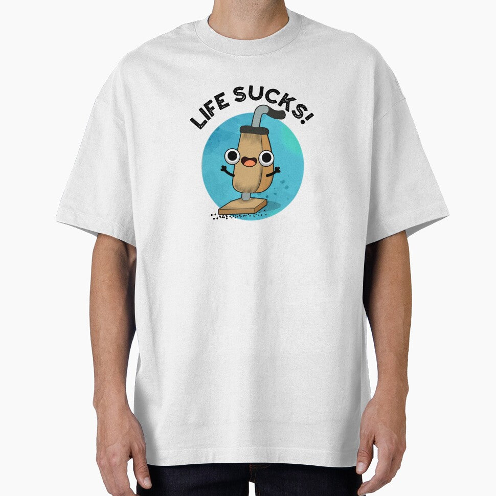 Life Sucks Funny Vacuum Cleaner Pun by punnybone