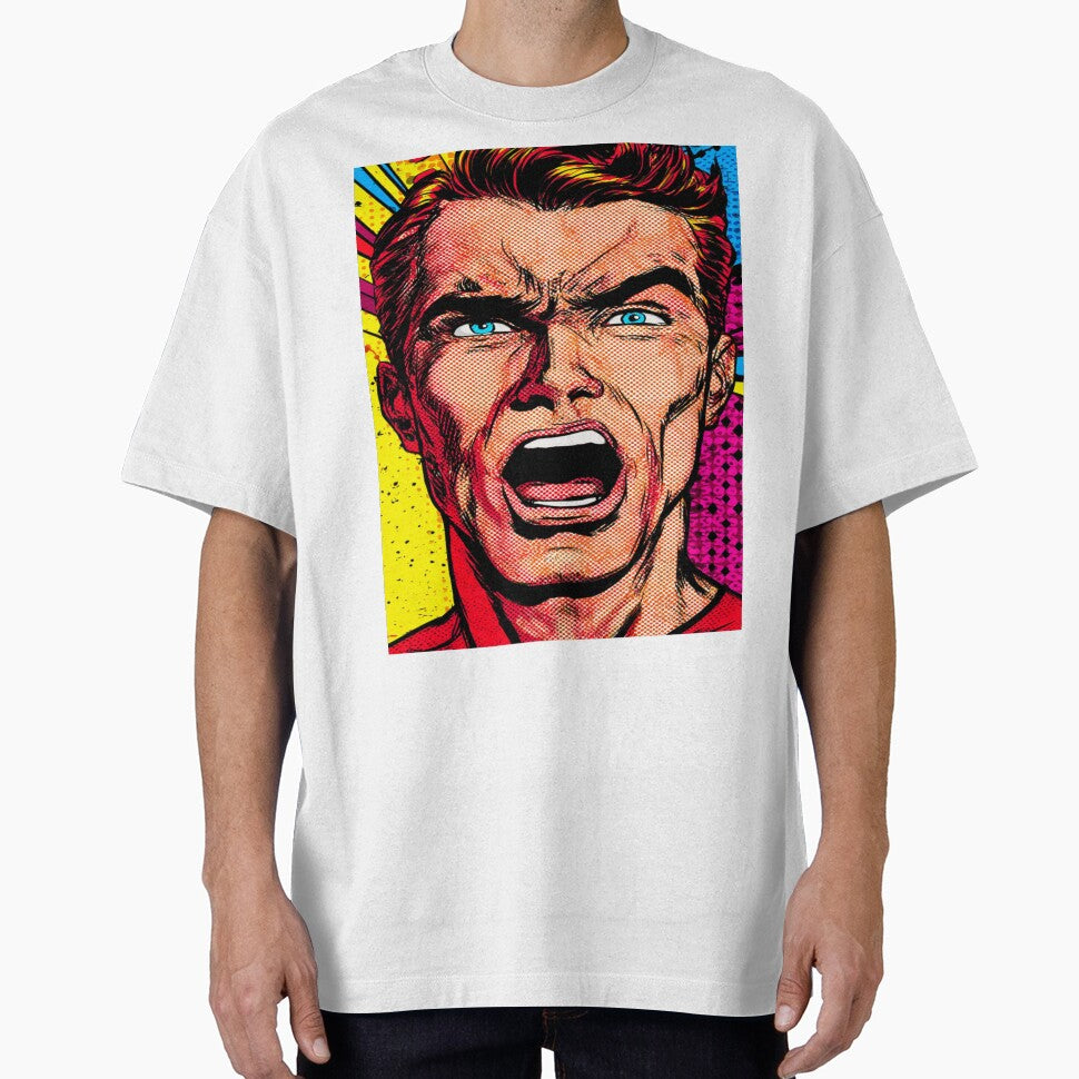 Pop Art Angry Man by NicolasGlowArt