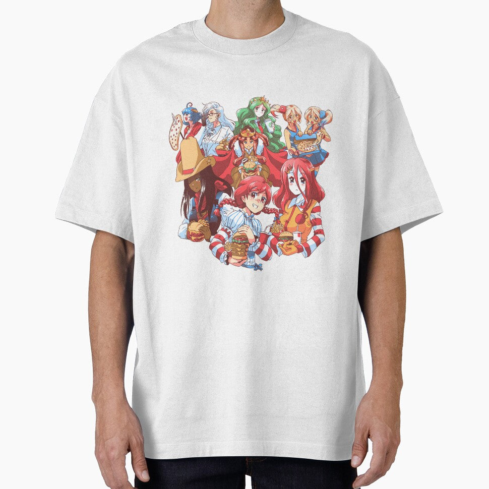 Fast Food Waifus by coinbox tees