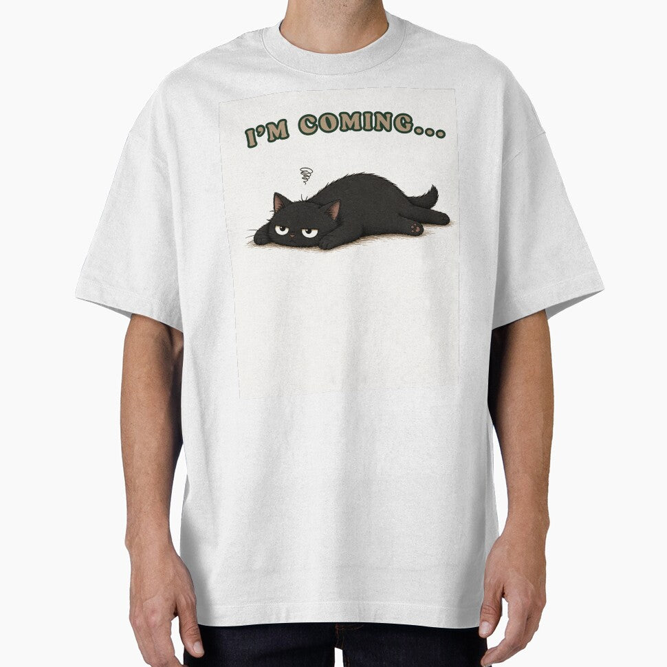 I'm Coming... | Lazy Cat Humor Design for Introverts by VibeFlowStudio