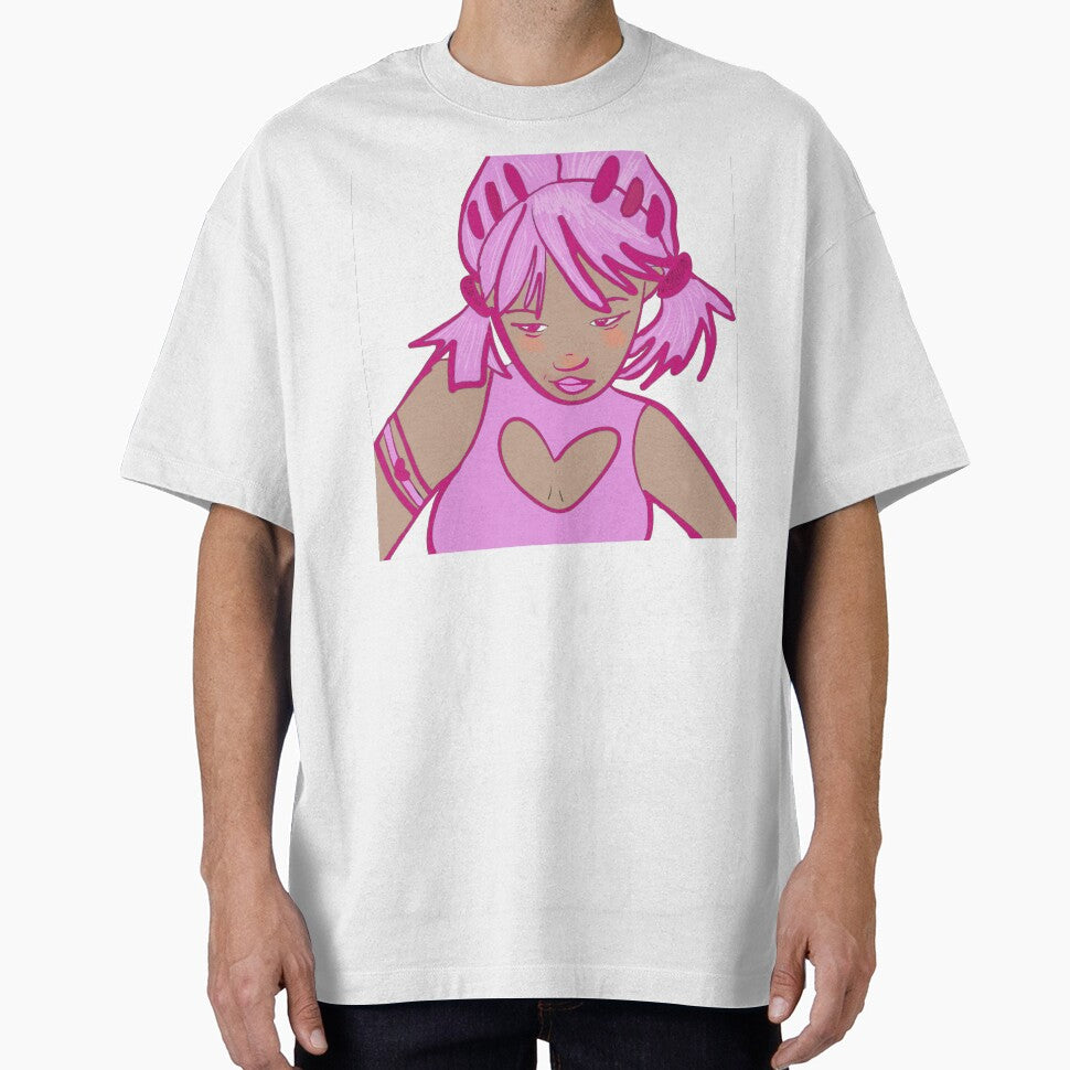 Y2K Girl Online - Pink hair Y2K Girl Cartoon Character Art by SweetLittleSins
