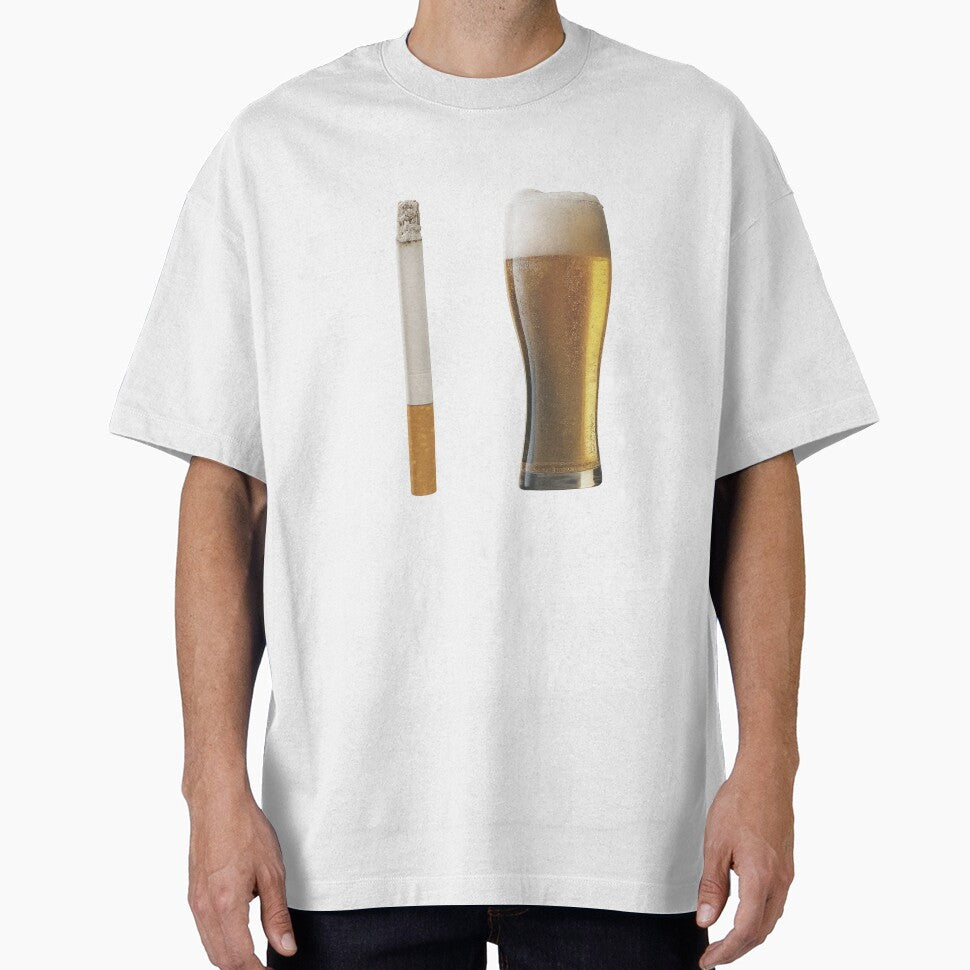 Beer and Cigarette Aesthetic Edgy Party Design by margamPagenberg