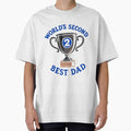“World’s Second Best Dad” — Funny Retro Sarcastic Dad Shirt by RetiredAndRude