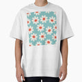 Big Flowers  Cyan Dream by EliveraDesigns
