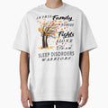 In This Family No One Fight Alone Sleep Disorders Awareness ribbon tree by radianen