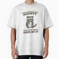 Presto Funny Anxiety T-Shirt - Unisex-Adults, Blue, Small, Short Sleeve, by EzraIBlankenshi
