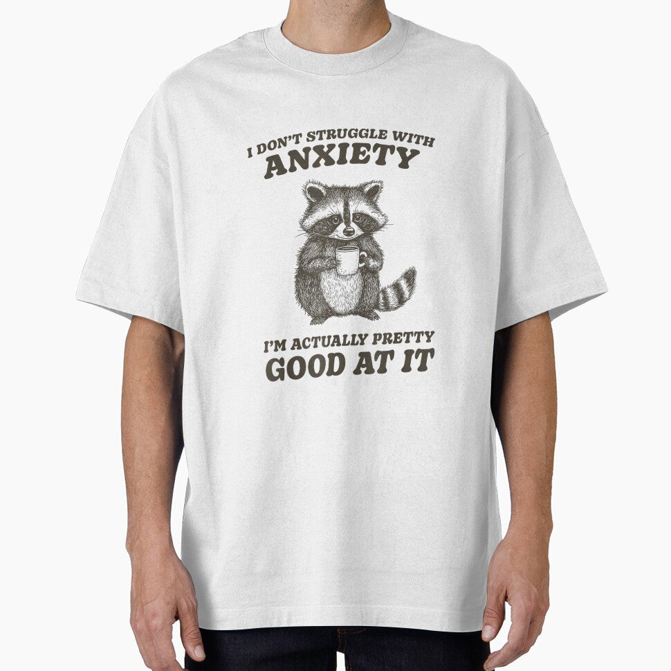 Presto Funny Anxiety T-Shirt - Unisex-Adults, Blue, Small, Short Sleeve, by EzraIBlankenshi