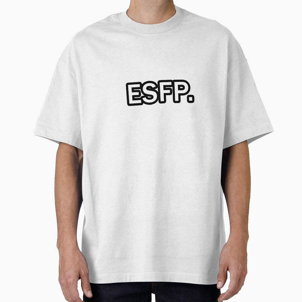 ESFP Text Stroke Black and White by Redpillars-2D