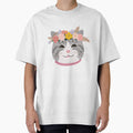 Cute Cat Meow with crown floral vintage by BOHOVIN