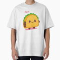 Kawaii Taco with Lettuce & Cheese – Cute Smiling Snack by 001Haiba