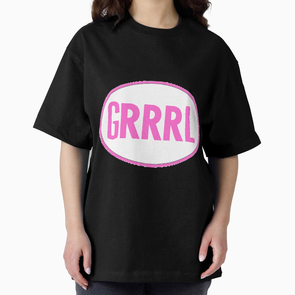 Grrrl Oval Sticker Type by SerpentSkyArts
