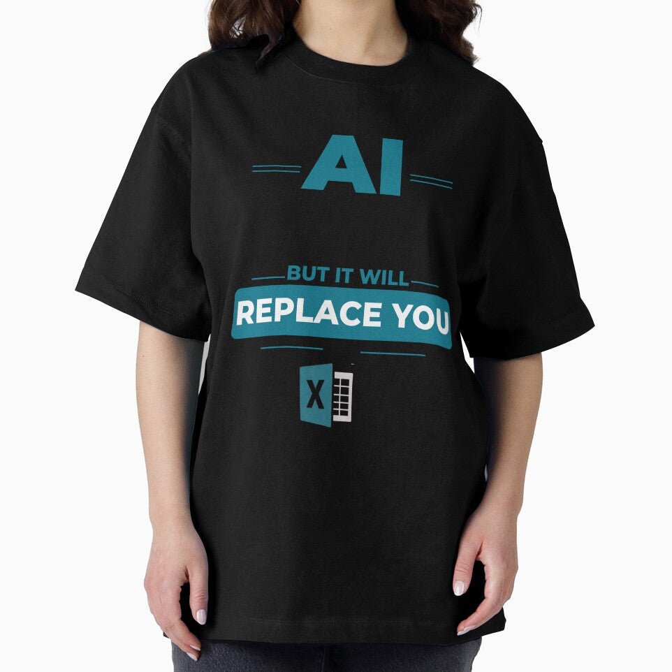 AI Won’t Replace Me Shirt, But It Will Replace You At Excel, Funny Office Humor Tee by DirectiveOffice