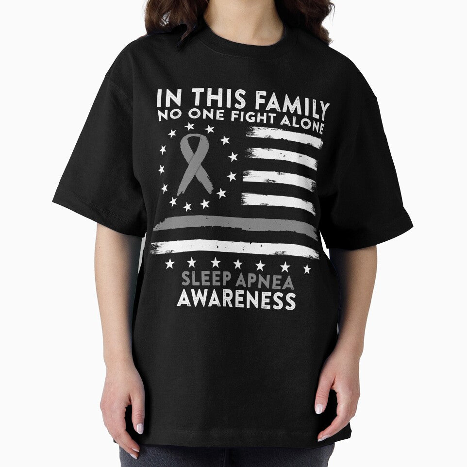 In This Family No One Fights Sleep Apnea Alone American Betsy Ross Flag by deputylove