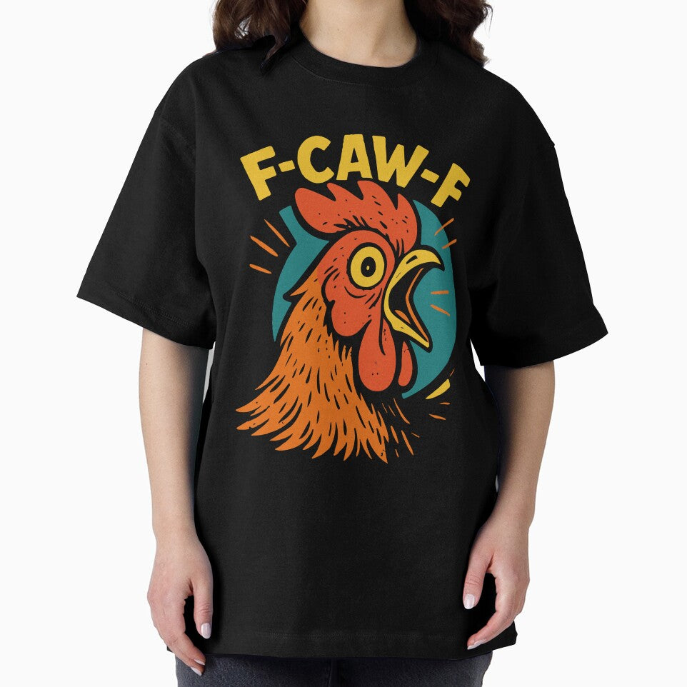 F-Caw-F Funny Chicken Humor Quote Meme by LuminOrb