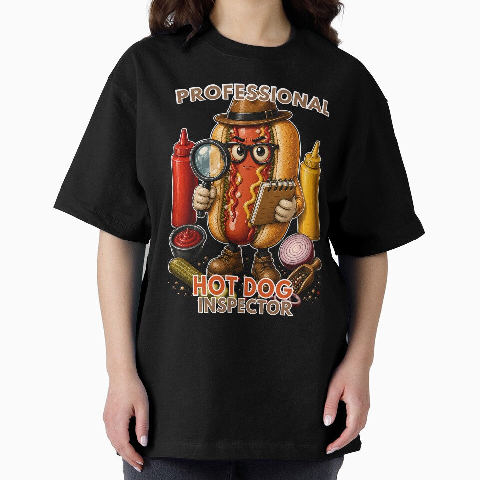 Professional Hot Dog Inspector – Funny Food Detective Design by PXEpic