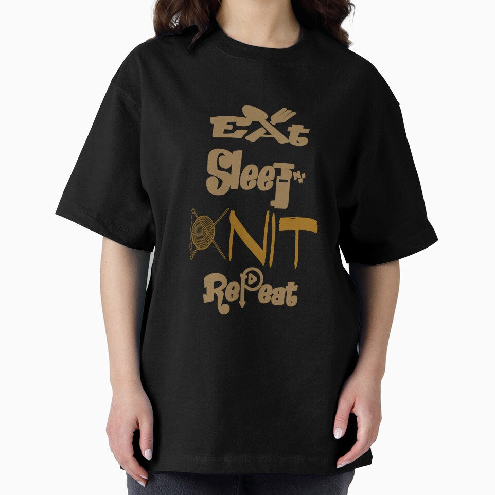 Eat sleep knit repeat, by Chakilogy