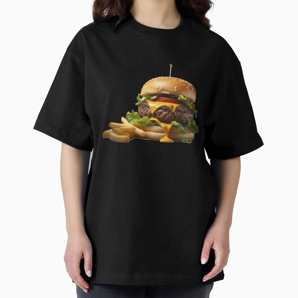 Gourmet Cheeseburger Indulgence by Prachodayat Artworks