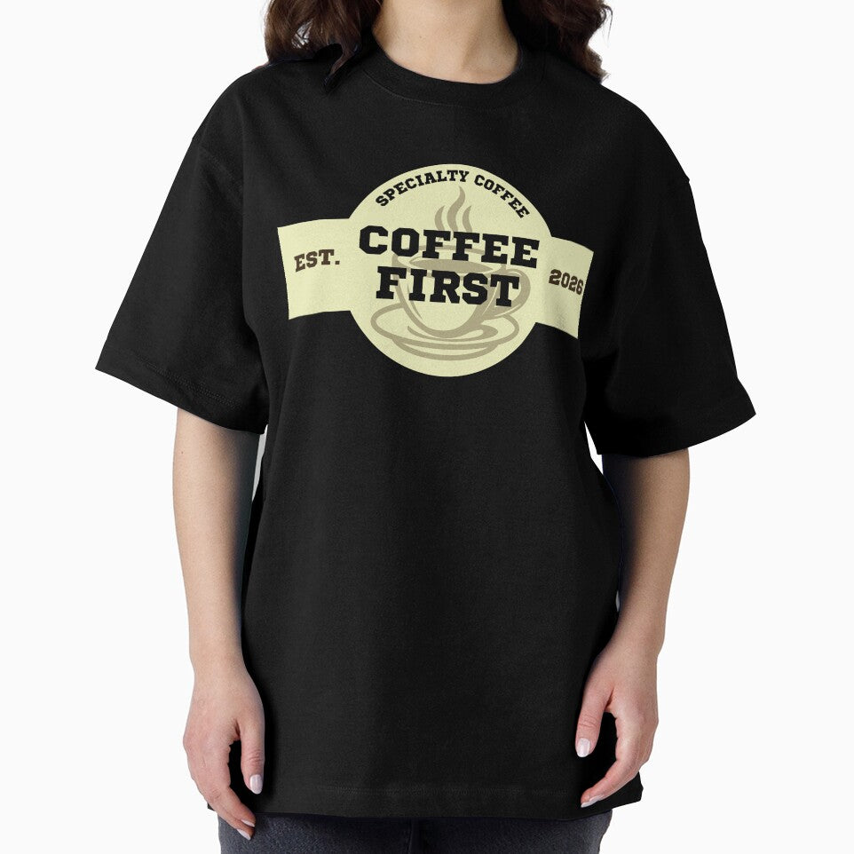 Coffee First Vintage Badge by CHANCHANAI