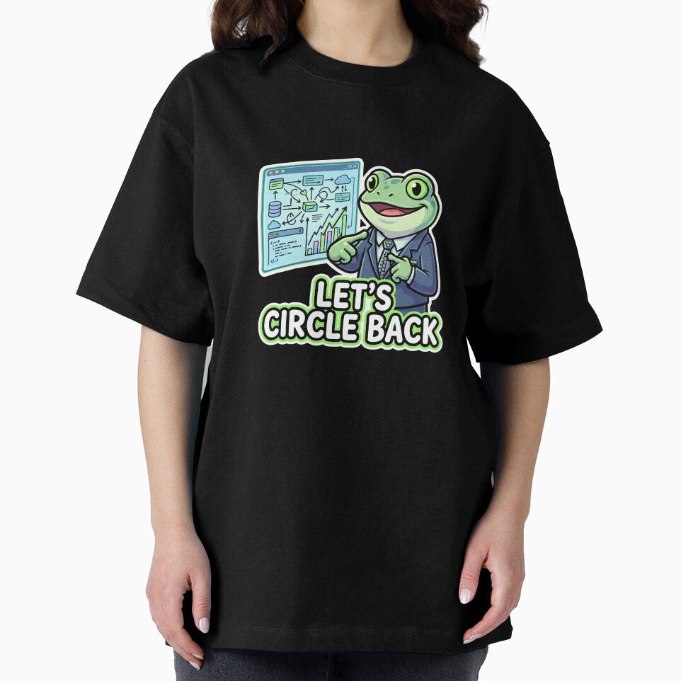 Let's Circle Back Corporate Humor Business Frog by Urben Loop