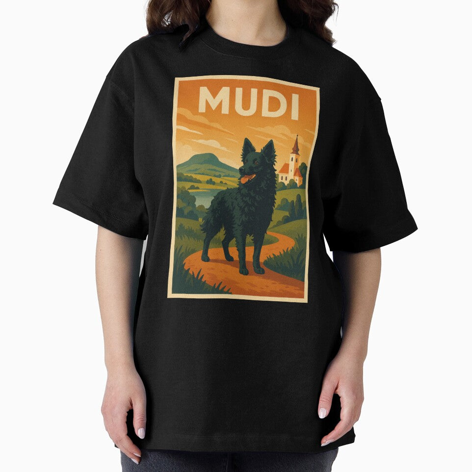 Mudi Hungarian Herding Dog Art by Flying Doggo
