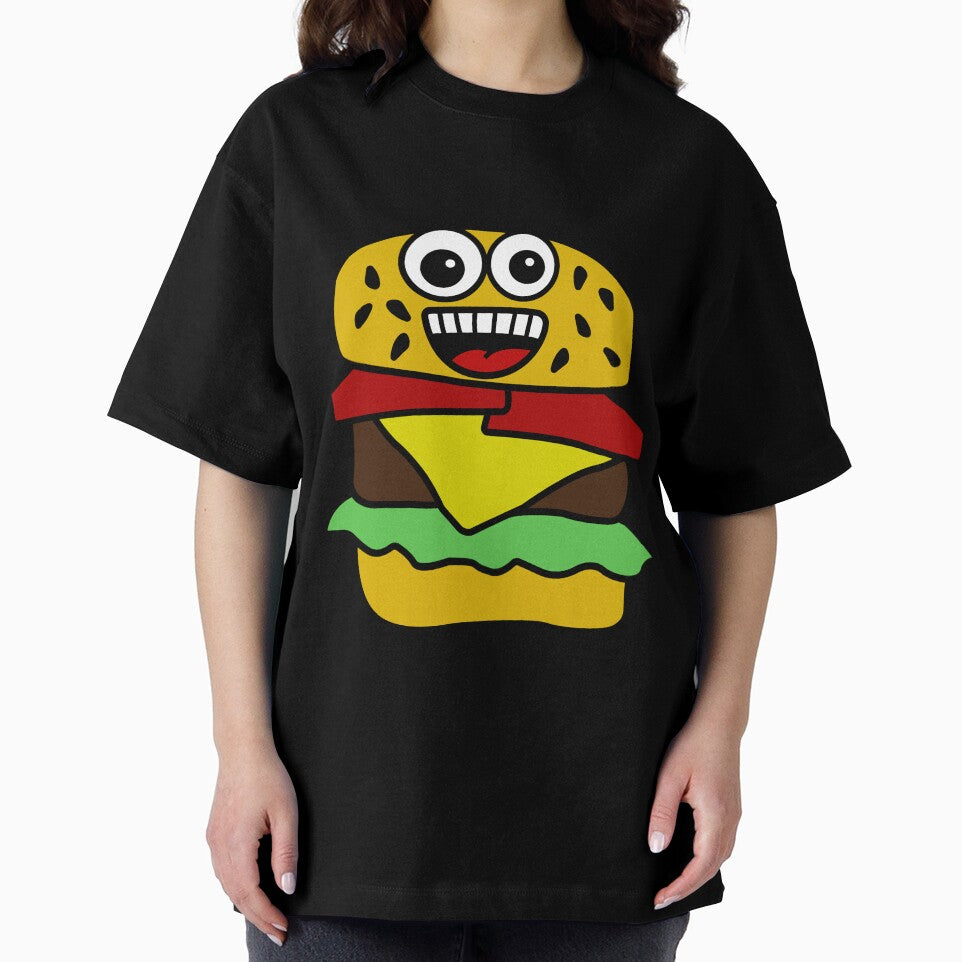 Cute Burger Smiling by RandjaDesign