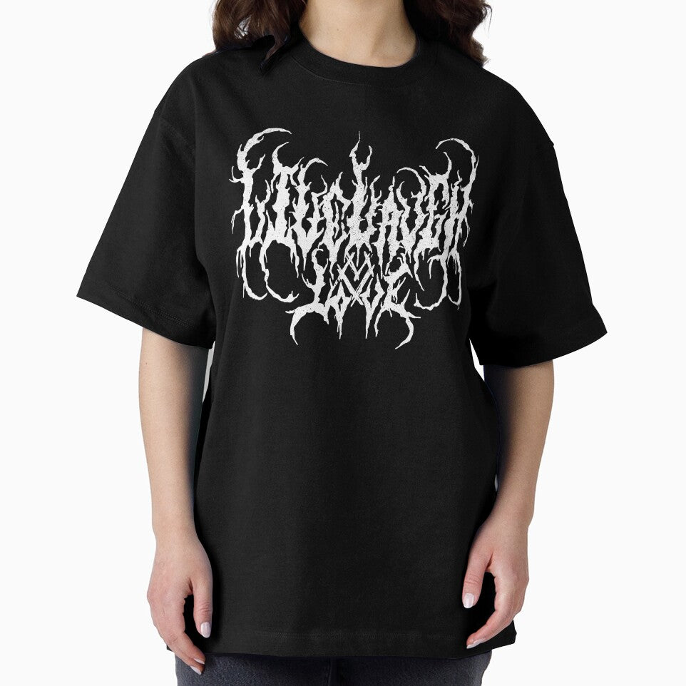 Live Laugh Love - Death Metal Music Font Logo Funny by Teeter-Totter