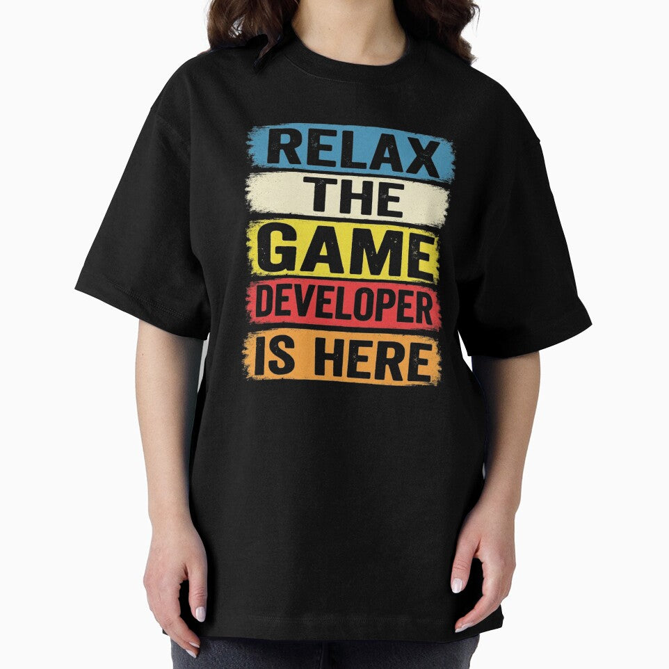 Relax The Game Developer Is Here Funny Office by Gogetgiggles