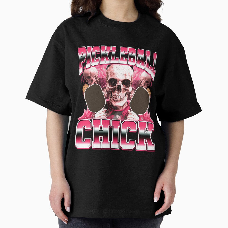 Pickleball Chick Pickleball Player 90s Bootleg Style by PaulTSchafer