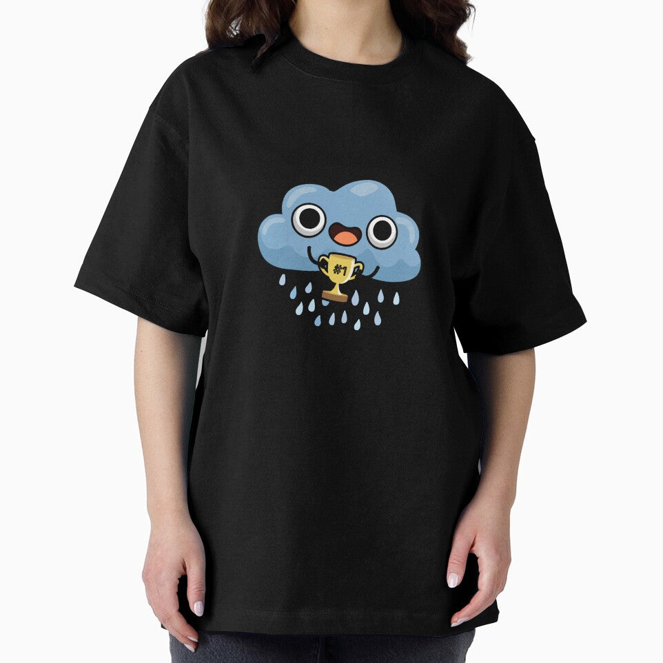 Raining Champ cute Weather Rain Cloud Pun by punnybone