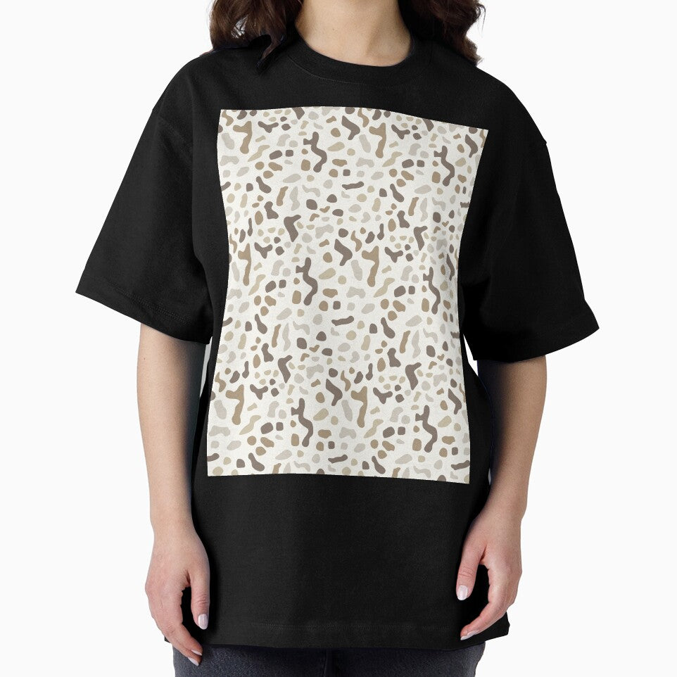 SIMPLE ABSTRACT BOHO ANIMAL PATTERN BEIGE BROWN CREAM by blomastudios