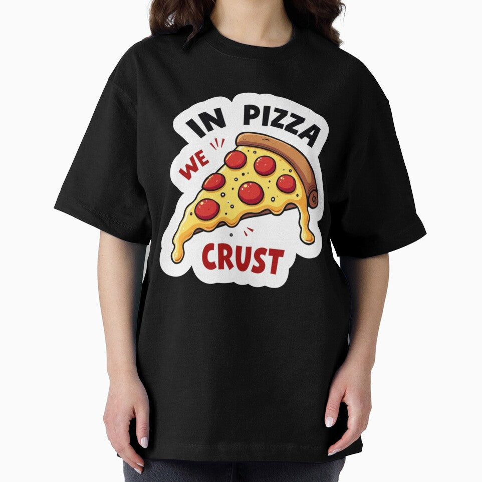 In Pizza We Crust - Funny Pepperoni Pizza Sticker Design by PriyaMagic