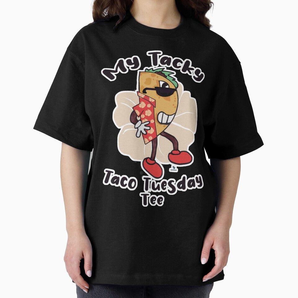 Tacky Taco Funny Cartoon Art by mytshirtfort