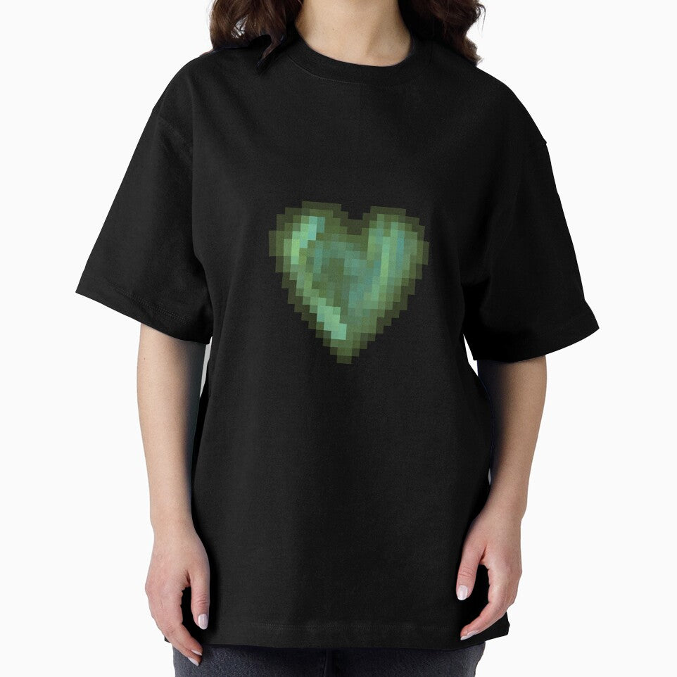 emerald green pixel heart by GhostofLilith