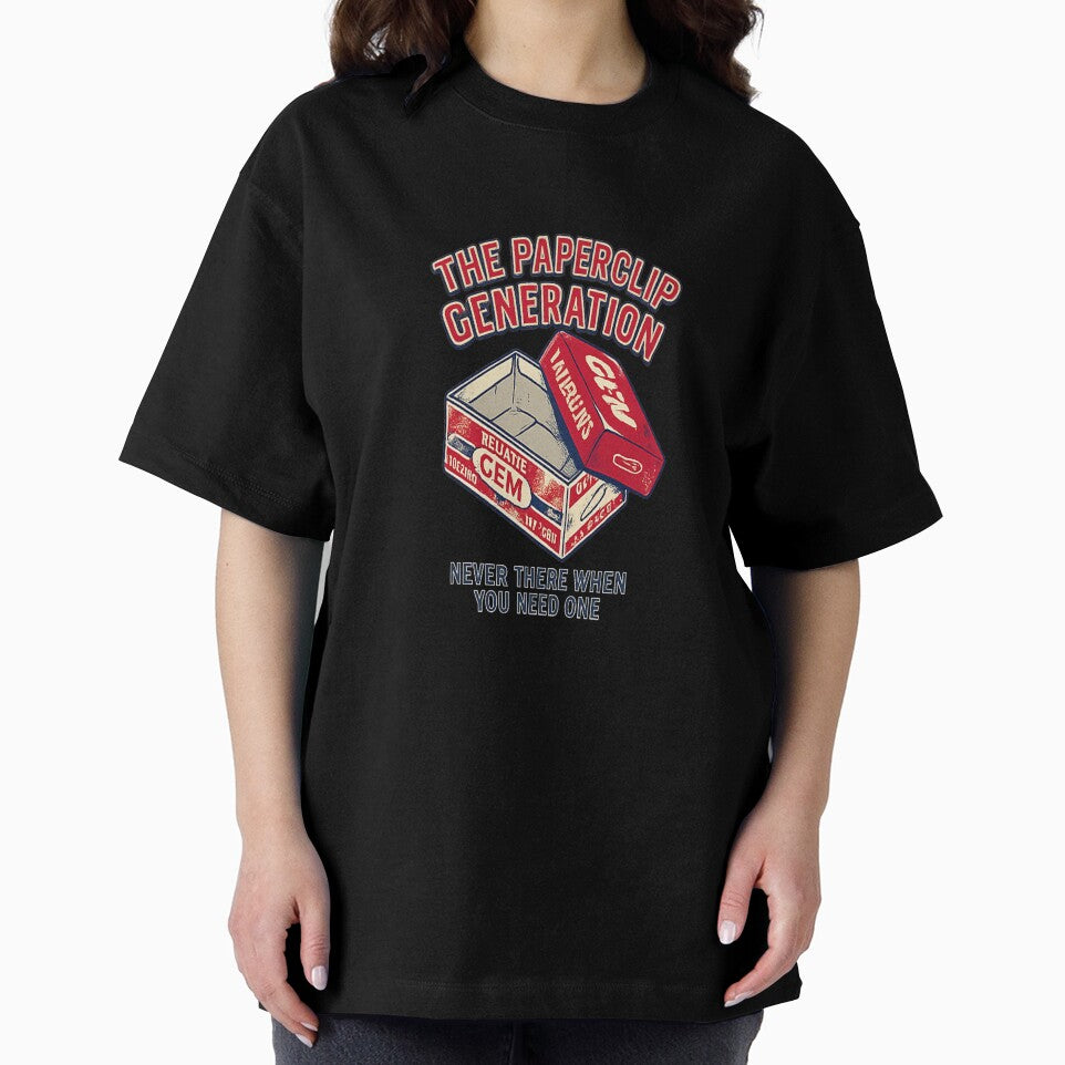 The Paperclip Generation - Never There When You Need One | Retro Office Humour T-Shirt by WisdomInColor