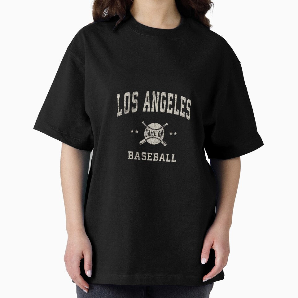 Los Angeles LA Vintage Baseball Throwback Retro Design by MollyLYork