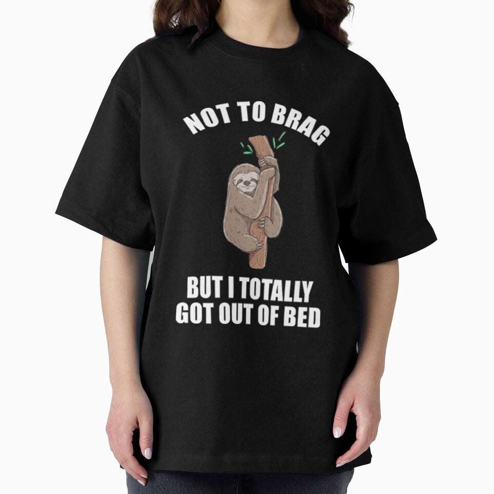 Lazy Sloth Not to brag but I totally got out of bed by PixelsNotPens