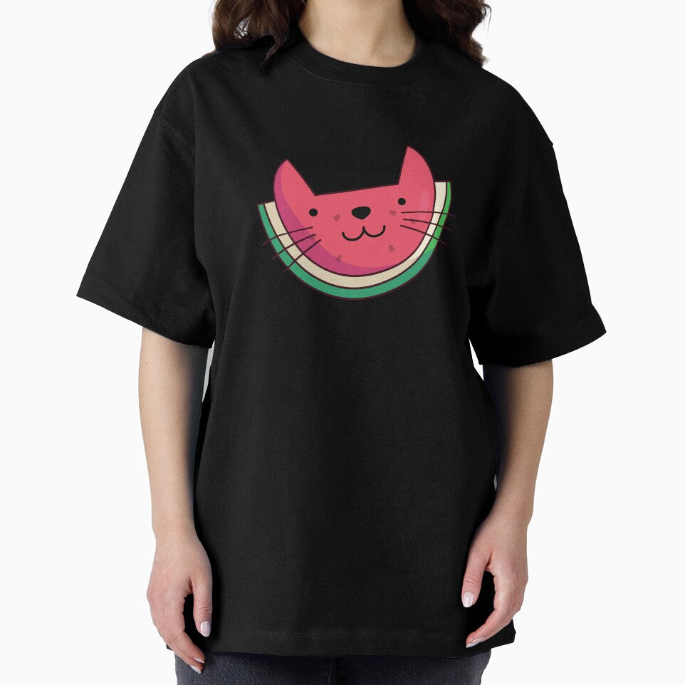 Cat-ermelon Cute Cat Watermelon Pun by punnybone