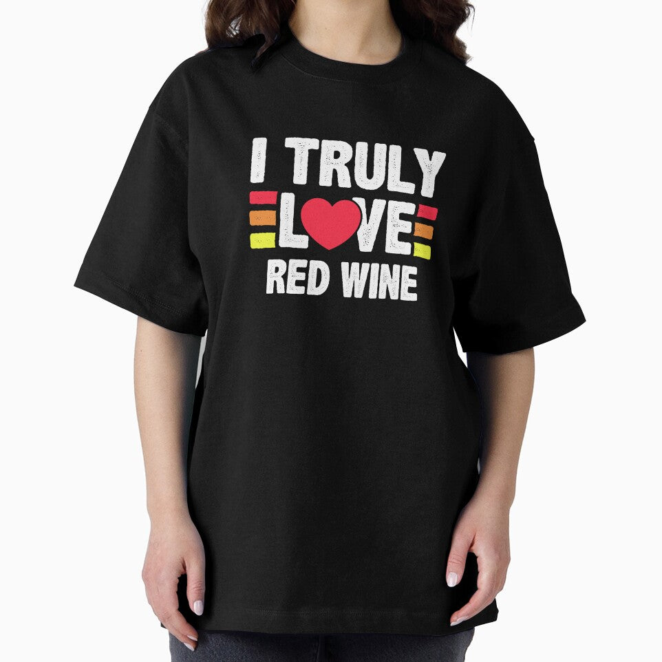 I Truly Love Red Wine - Heart Wine Lover by Maria Garcia