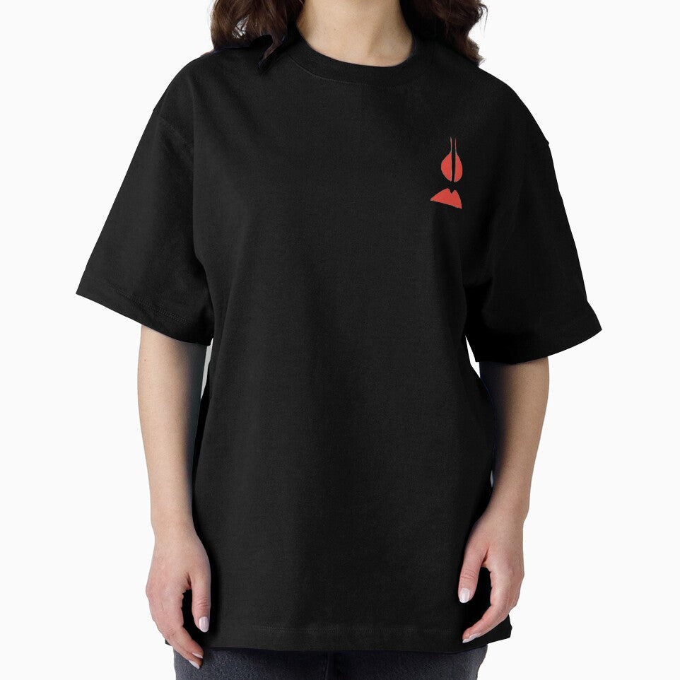 Red Abstract Minimalist Geometric Symbol by SahmatArt