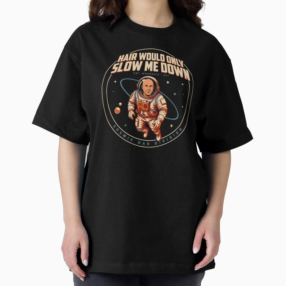 Hair Would Only Slow Me Down Dad Humor Bald Dad Vintage Humor by Redgiant87x
